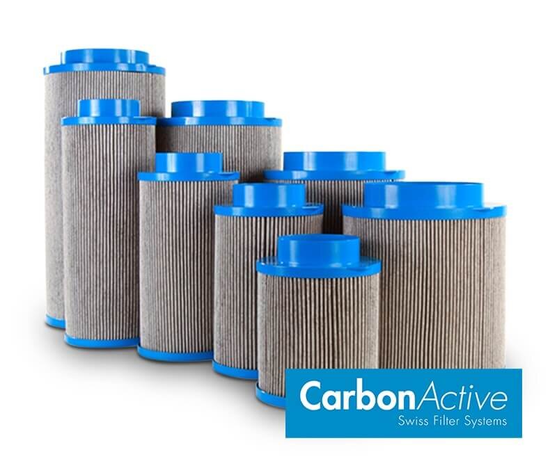 125mm Flansch Aktiv-Kohle Abluft Grow CarbonActive Granulate Filter 500m³ 