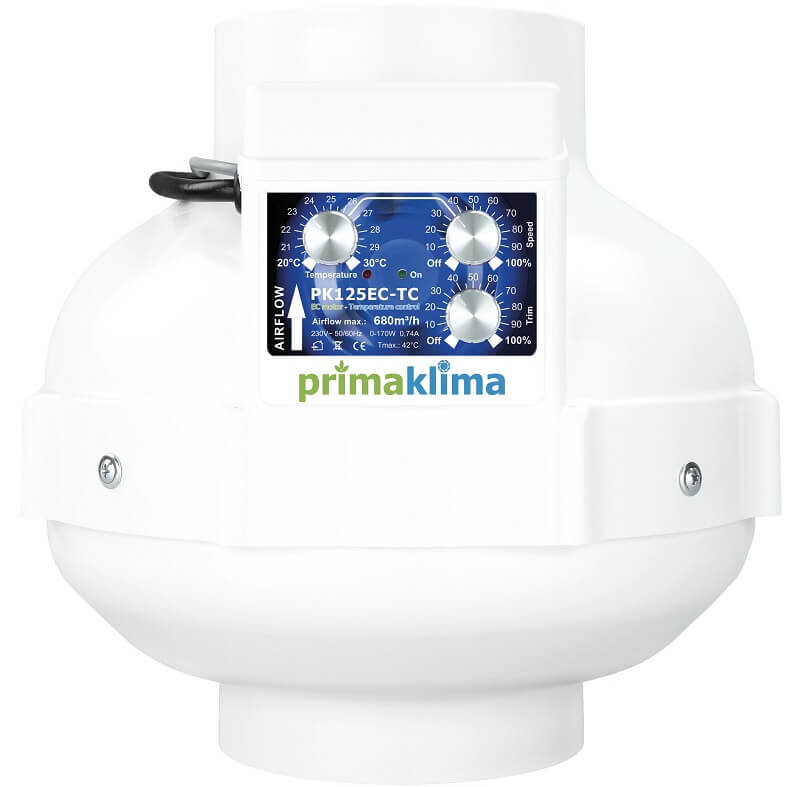 Prima Klima PK100-TC AC bis 280 m³/h 100 mm Anschluss und Temperatursteuerung 
