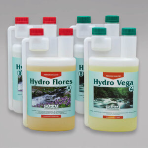 Canna Hydro Set mit Vega & Flores, je 1L, 5L oder 10L