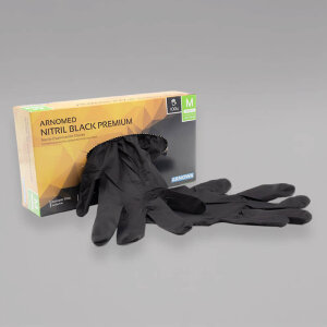 Nitril Handschuhe, schwarz, M